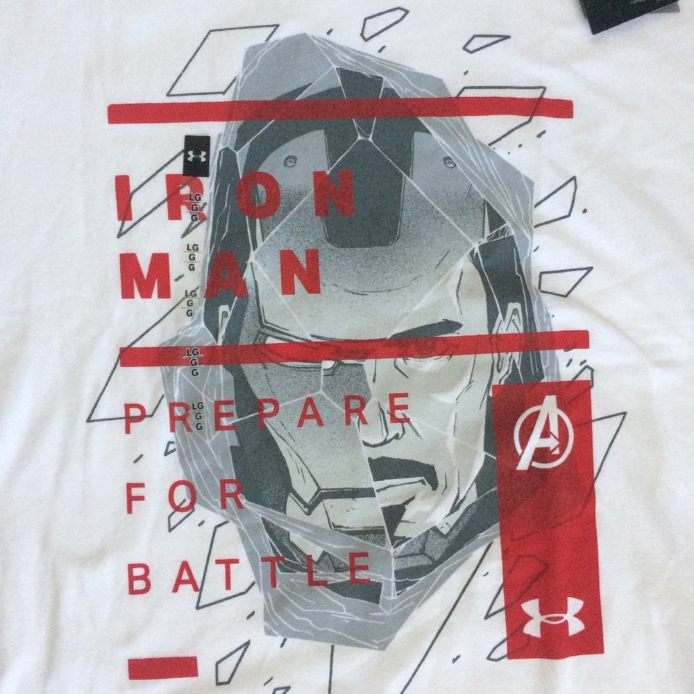 Men’s Under Armour Marvel Avengers white T-shirt - Picture 2 of 6